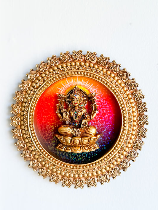 Goddess Sri Lakshmi (8 Inches) - SL10 - Wall Hanging