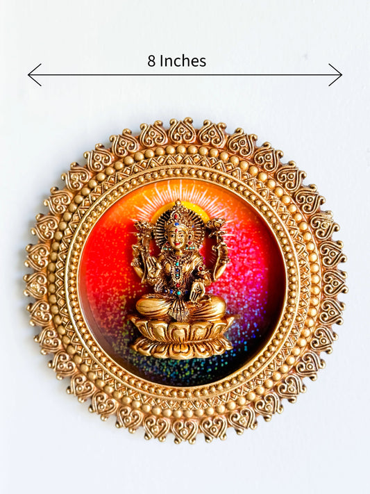 Goddess Sri Lakshmi (8 Inches) - SL10 - Wall Hanging